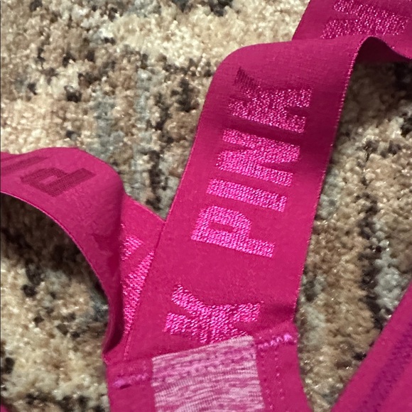PINK Victoria's Secret Maroon Sports Bra - Picture 3 of 3